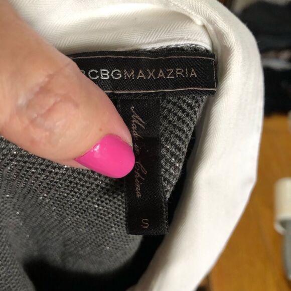 BCBGMAXAZRIA Collared Metallic Tweed Fit & Flare Mini Ginnie Dress - S - Picture 12 of 14